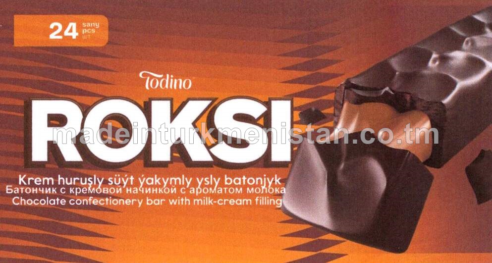 "Roksi" Krem huruşly süýt ýakymly ysly batonjyk (24 sany*40 g)
