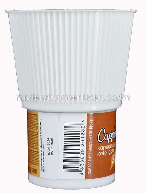 "Markow Coffee" 3-si 1-de kapuçino ýakymly ysly ereýän kofe içgisi