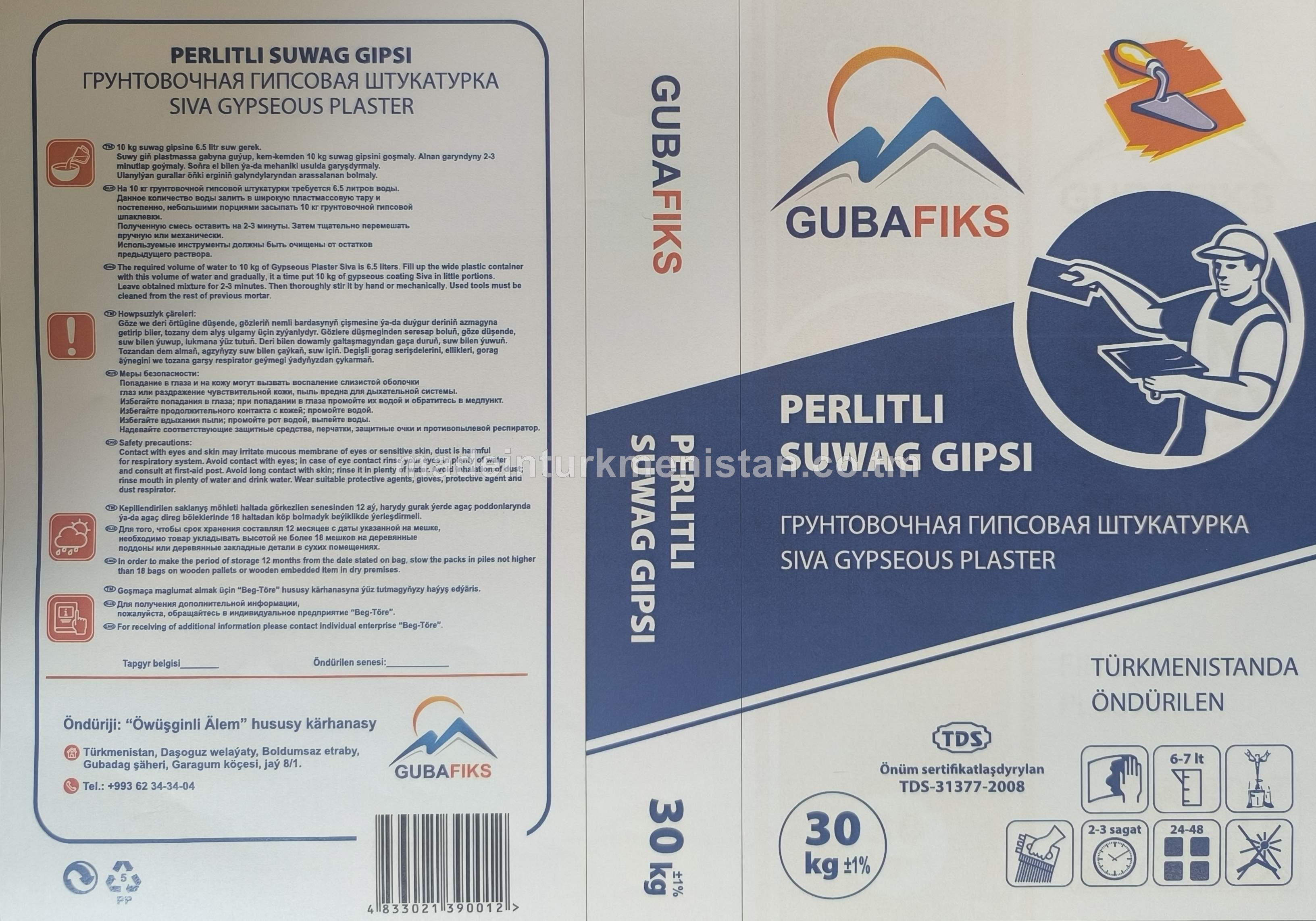 Perlitli suwag gipsi 