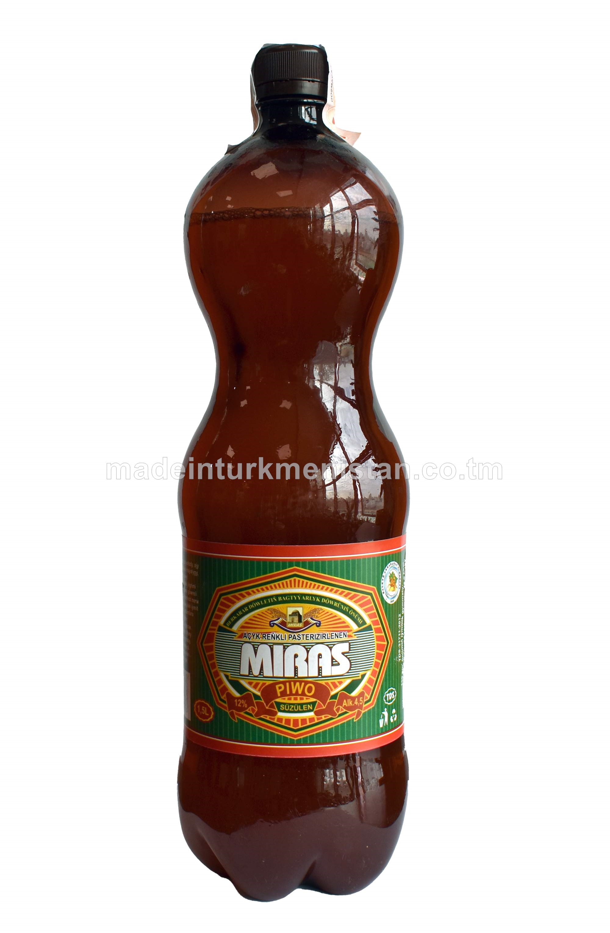 "Miras" açyk reňkli pasterizirlenen süzülen piwo