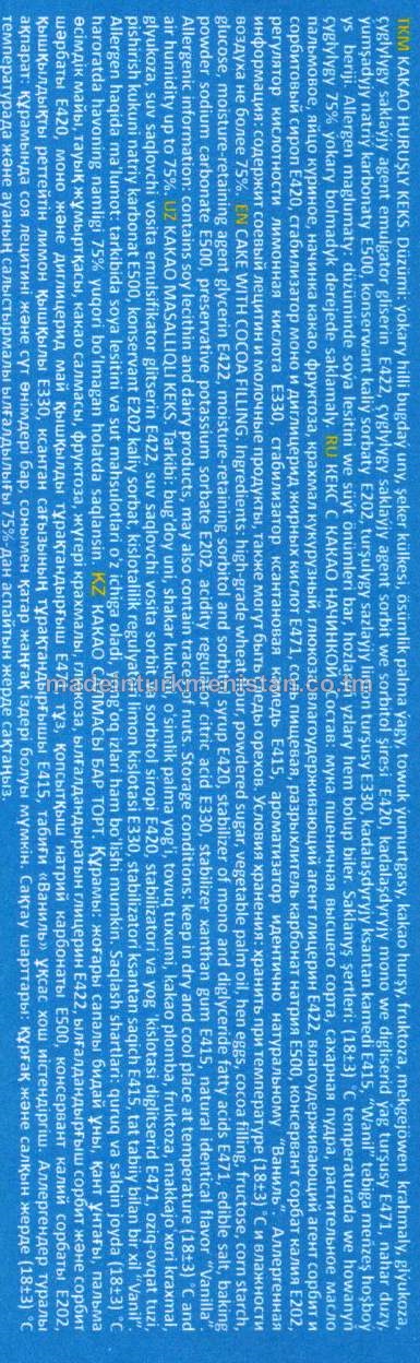 "Aýyjyk bears" kakao huruşly keks