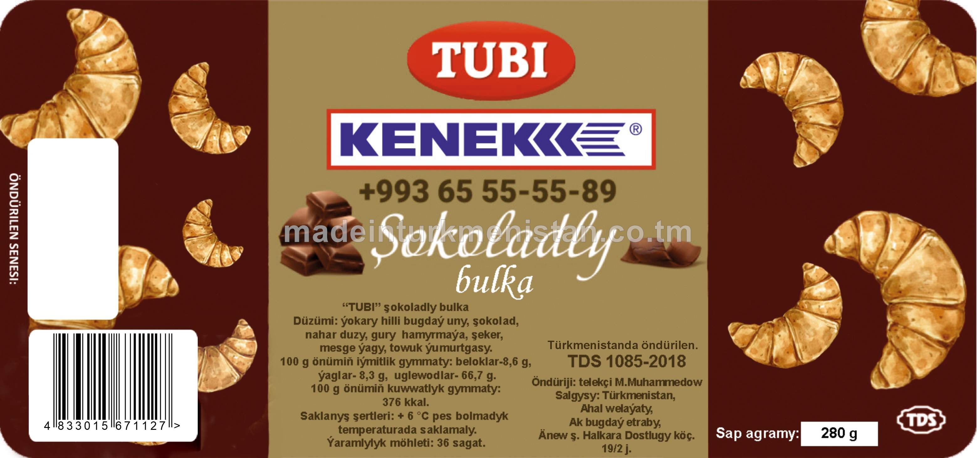 "TUBI" Şokoladly bulka