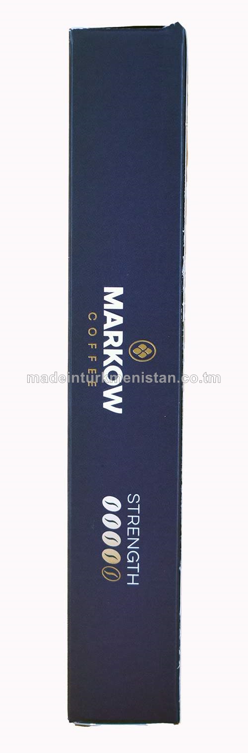 Intense espresso üwelen kofe kapsulada ortaça gowurlan Markow Coffee (10 sany)