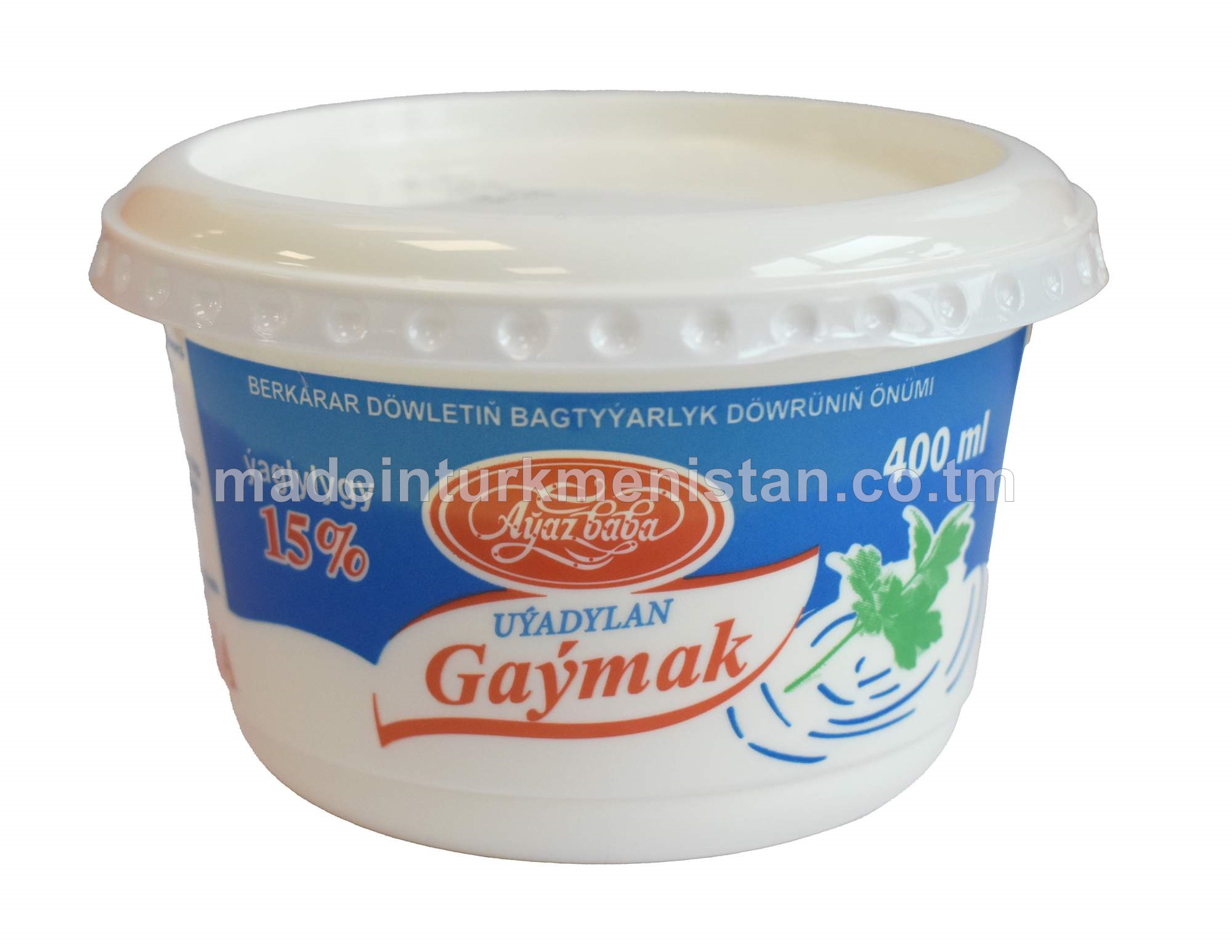 Uýadylan gaýmak. Ýaglygy 15%