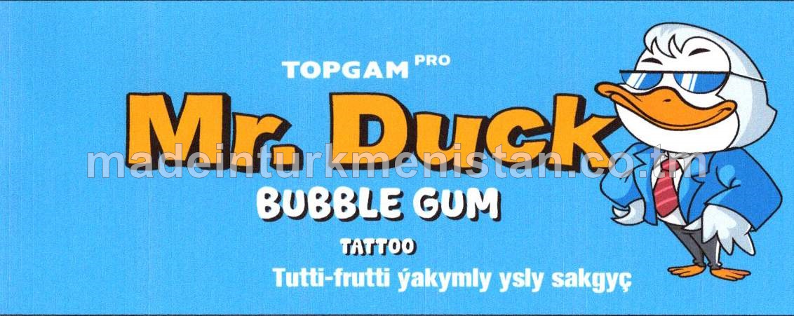 "Mr. Duck" tutti-frutti ýakymly ysly sakgyç (100sany)