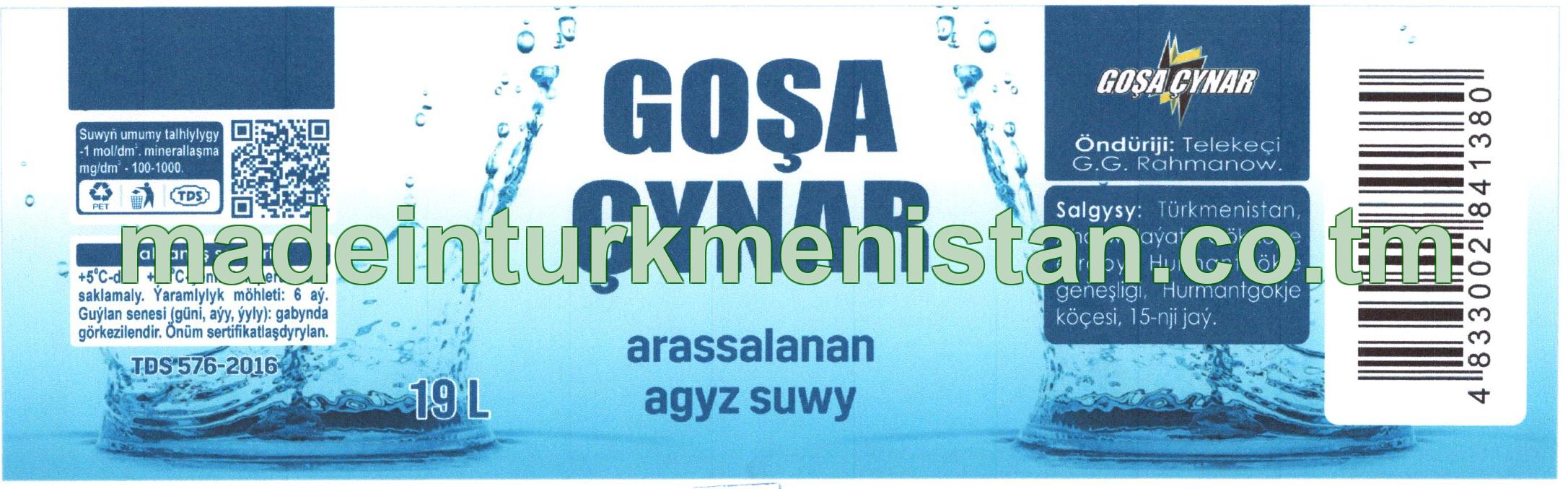 Arassalanan agyz suwy