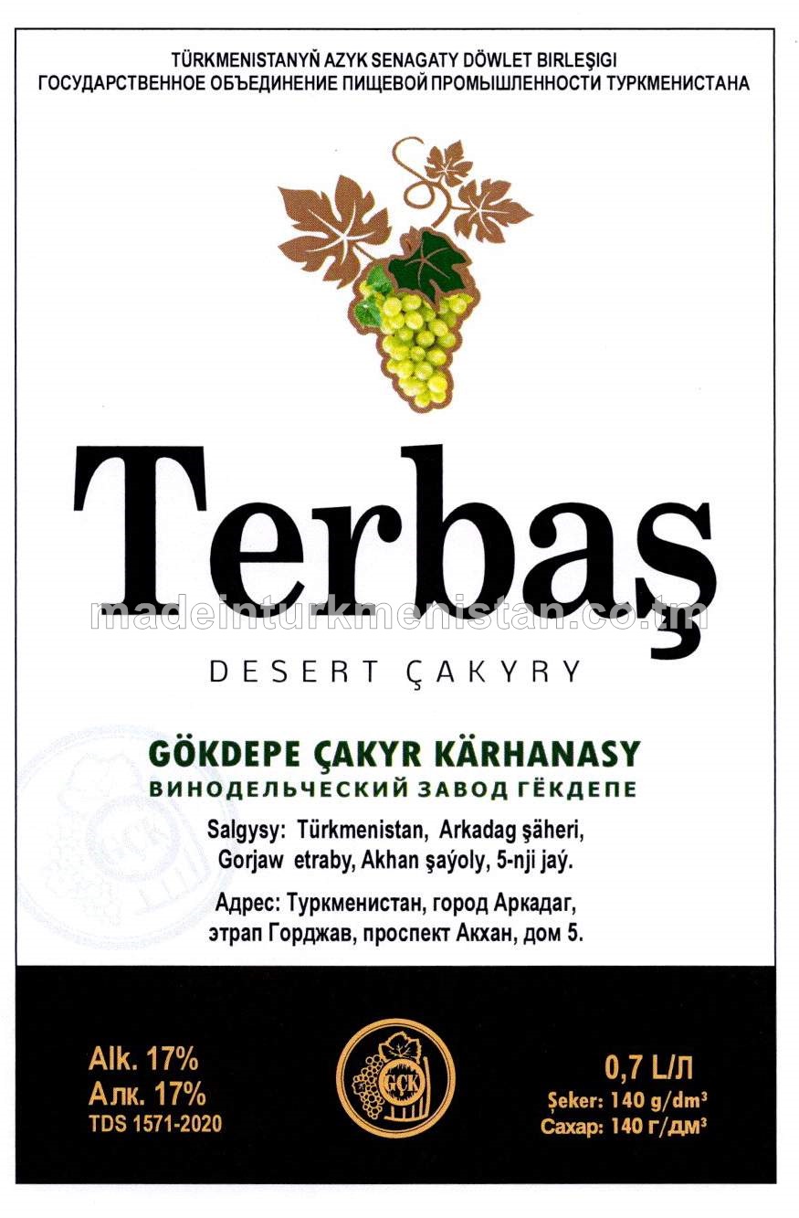 "Terbaş" desert çakyry. Alk:17%