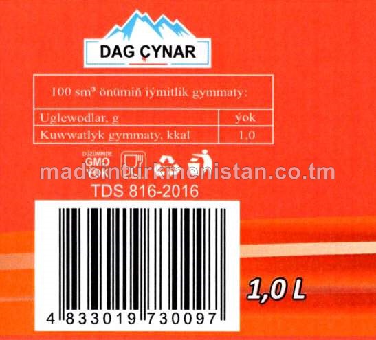 "Dag Çynar" kola alkogolsyz gazlandyrylan içgi