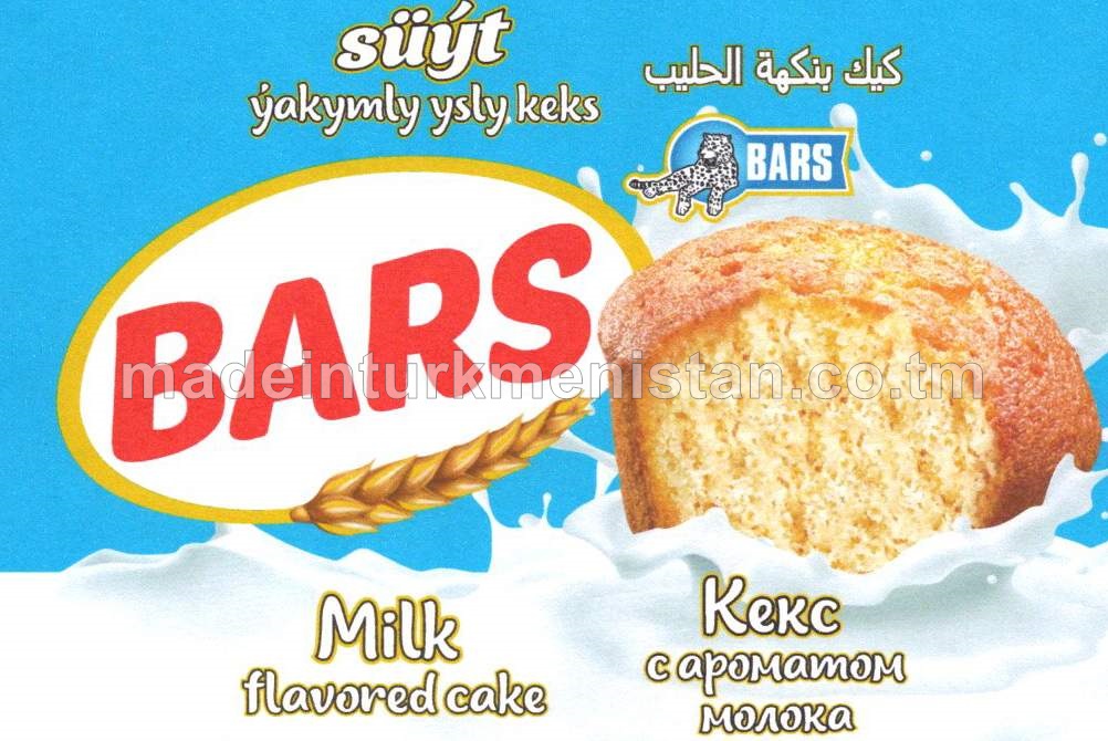 "Bars" süýt ýakymly ysly keks