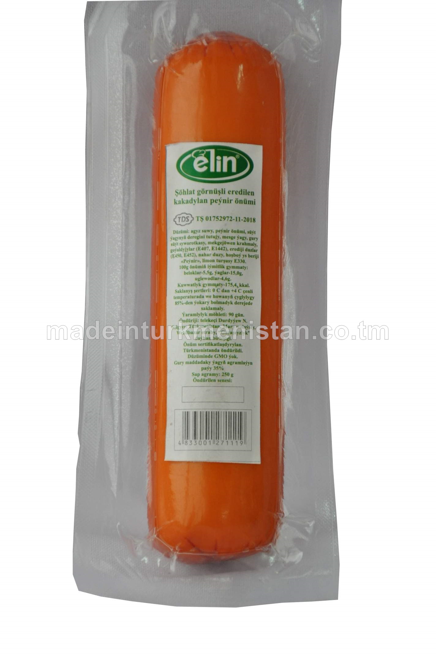 Şöhlat görnüşli eredilen kakadylan peýnir önümi