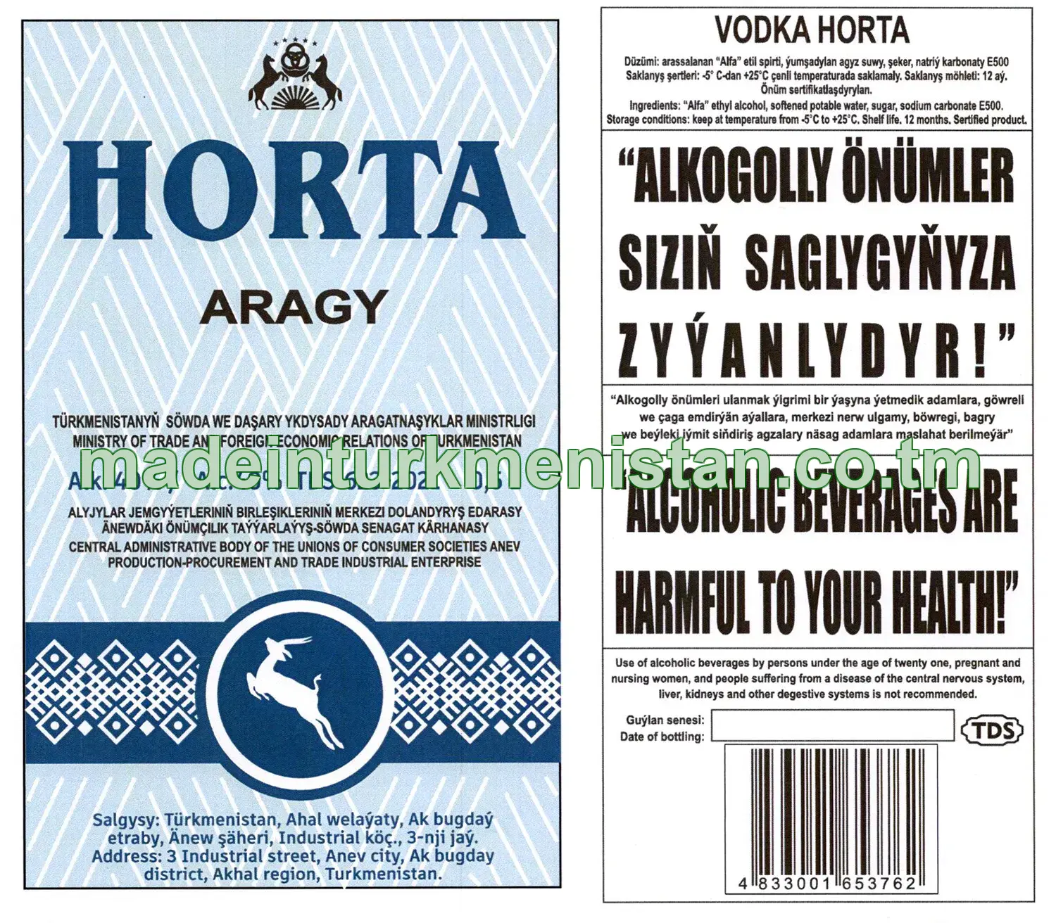 "HORTA" aragy. Alk: 40%