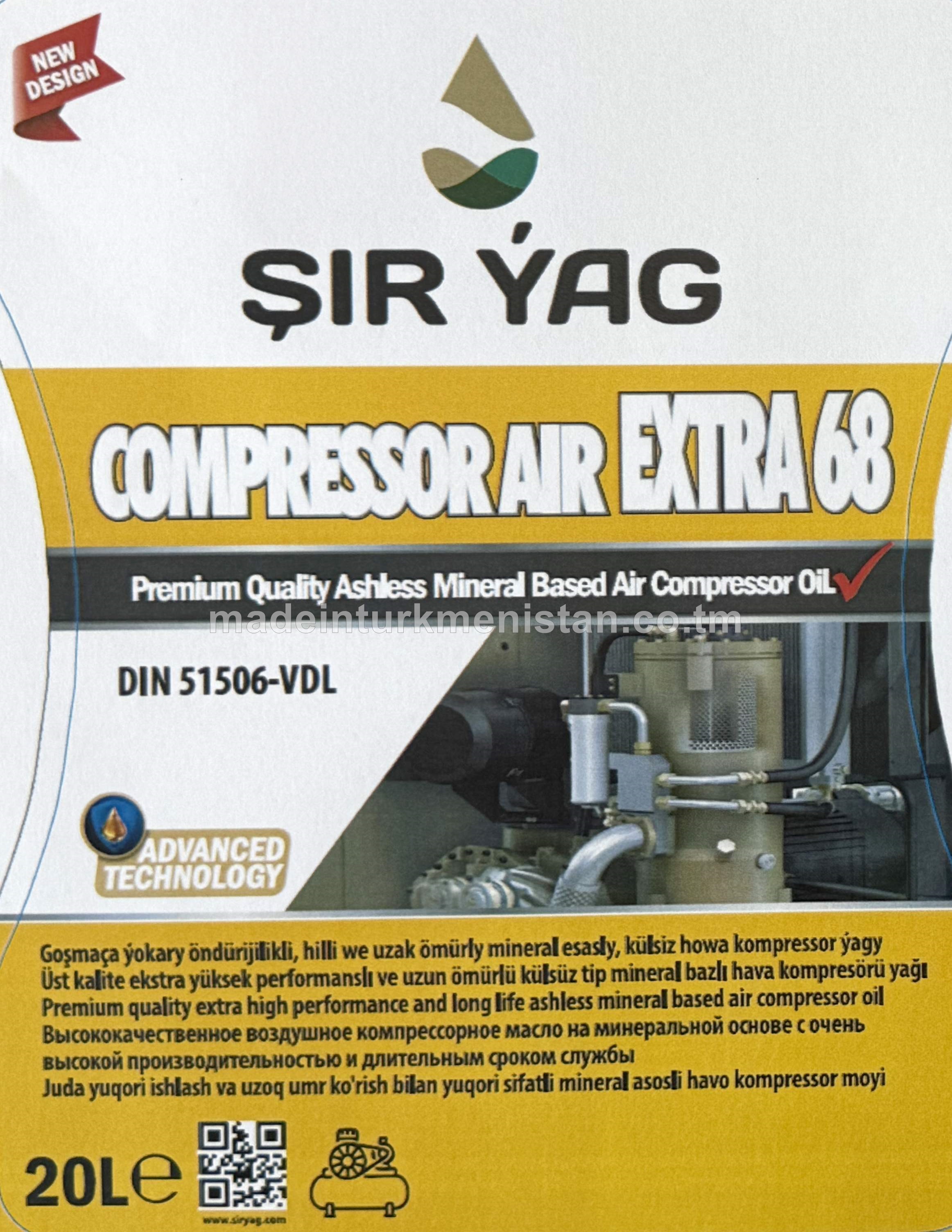 COMPRESSOR AIR-EXTRA 68 howa kompressor ýagy