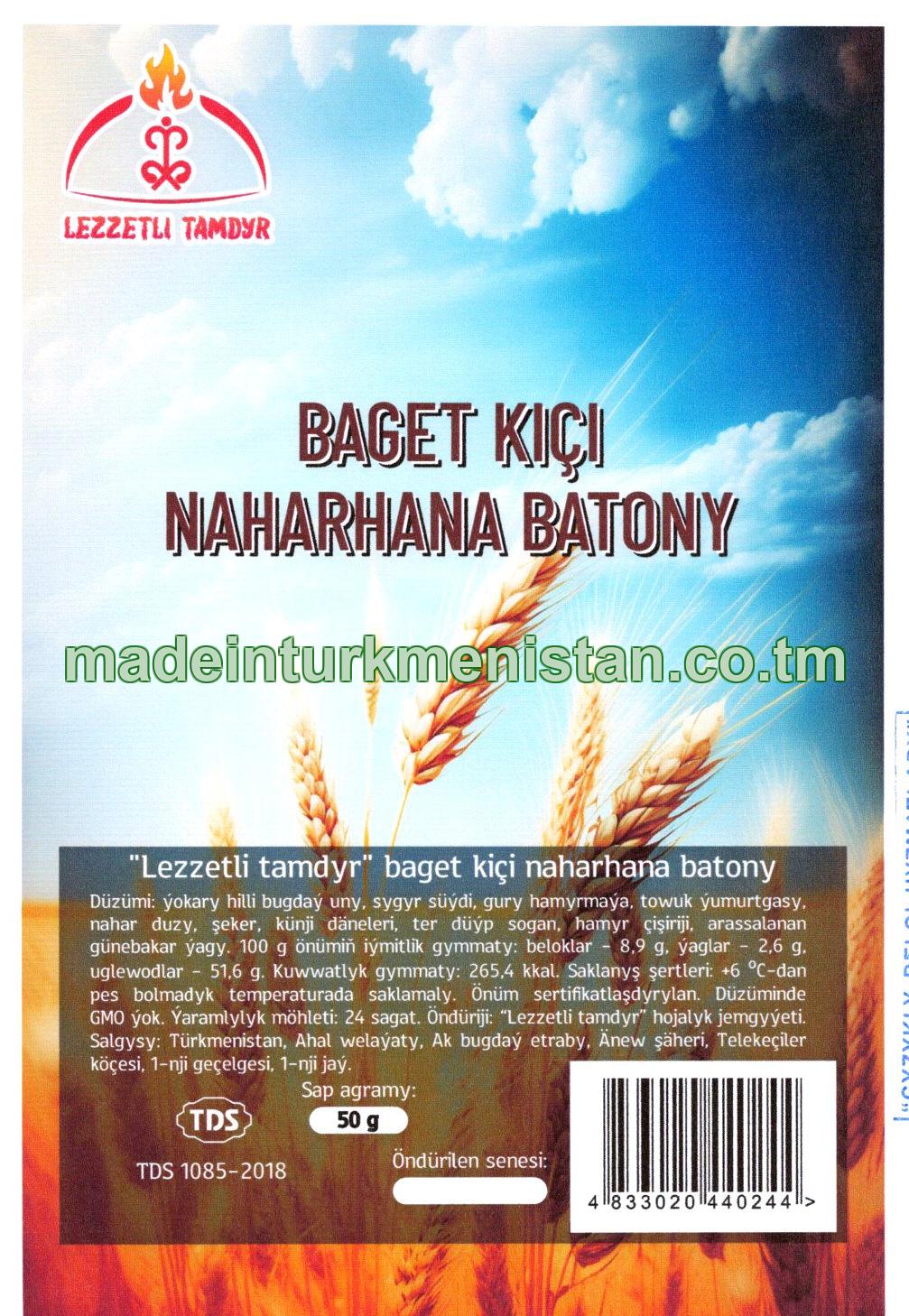 "Lezzetli tamdyr" baget kiçi naharhana batony