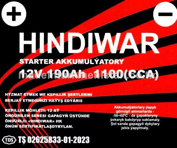 Akkumulýator 12V 190Ah 1100(CCA)