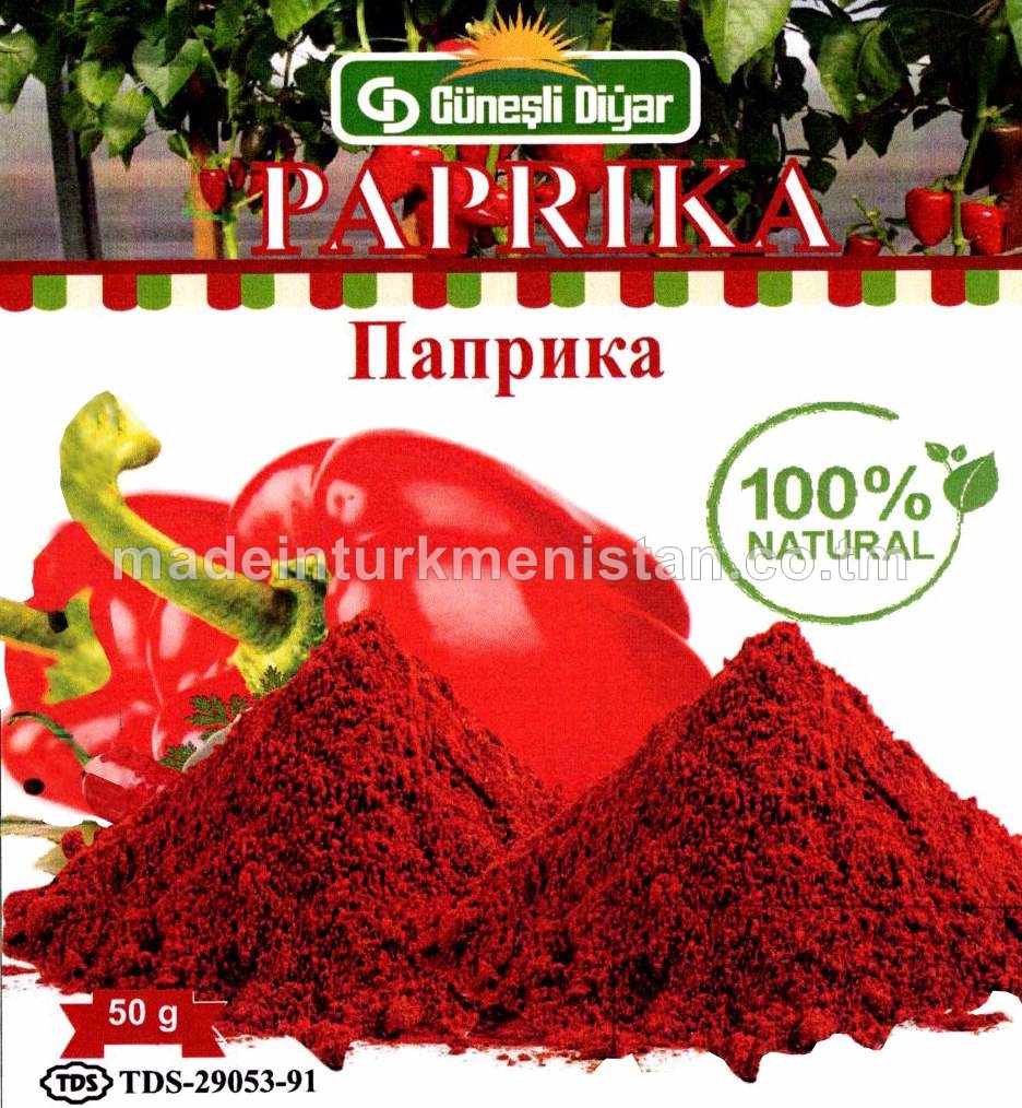 Owradylan paprika (Türkiýe Respublikasynyň önümi)