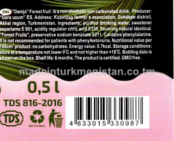 Tokaý miweleri alkogolsyz gazsyz içgi