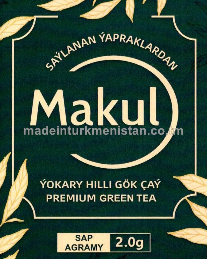 Ýokary hilli iri ýaprakly gök çaý haltajykda (Hytaý Halk Respubliaksynyň önümi)