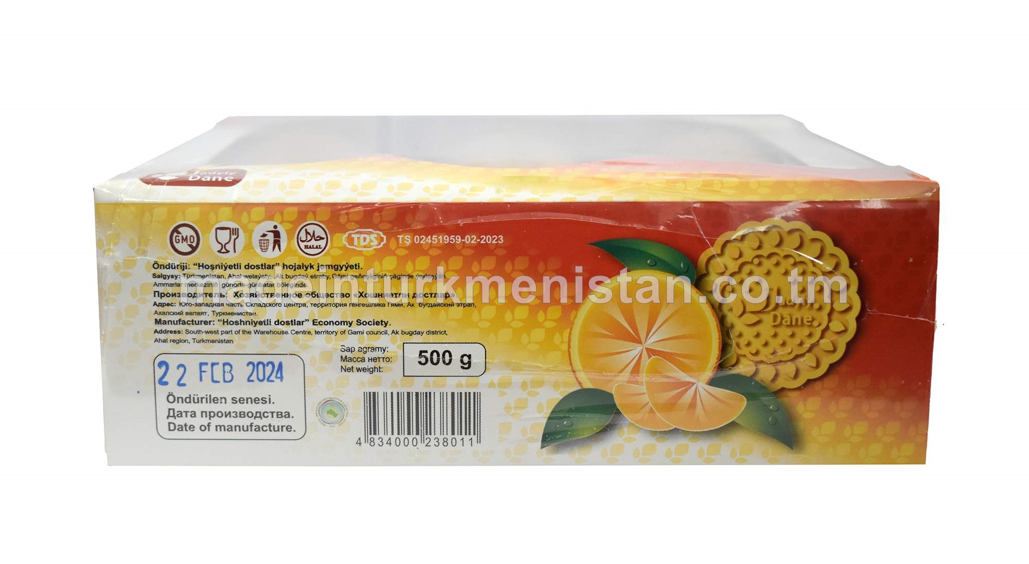 "Pyrtykal" ýakymly ysly şekerli köke