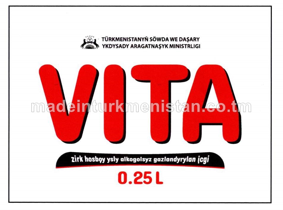 "Vita" zirk hoşboý ysly alkogolsyz gazlandyrylan içgi
