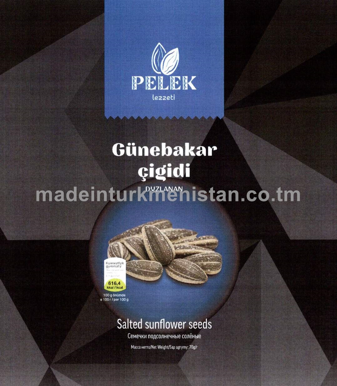 Günebakar çigidi. Duzlanan