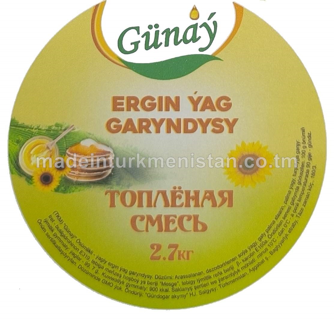 "Günaý" ösümlikli-ýagly ergin ýag garyndysy