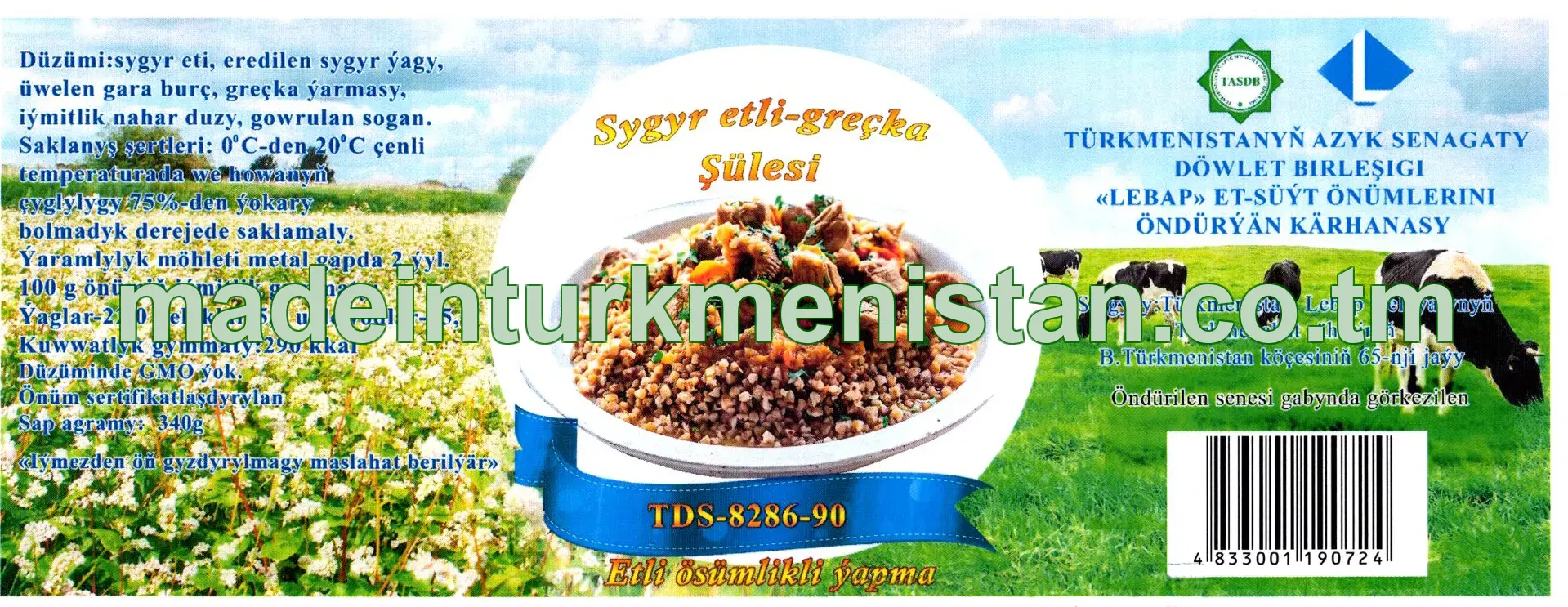 Etli-greçkaly gaplama