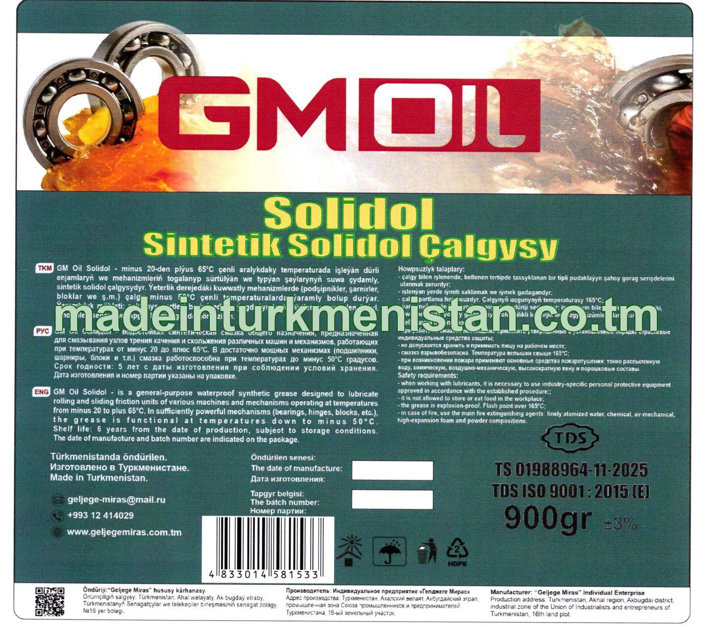 Solidol Sintetik Solidol Çalgysy