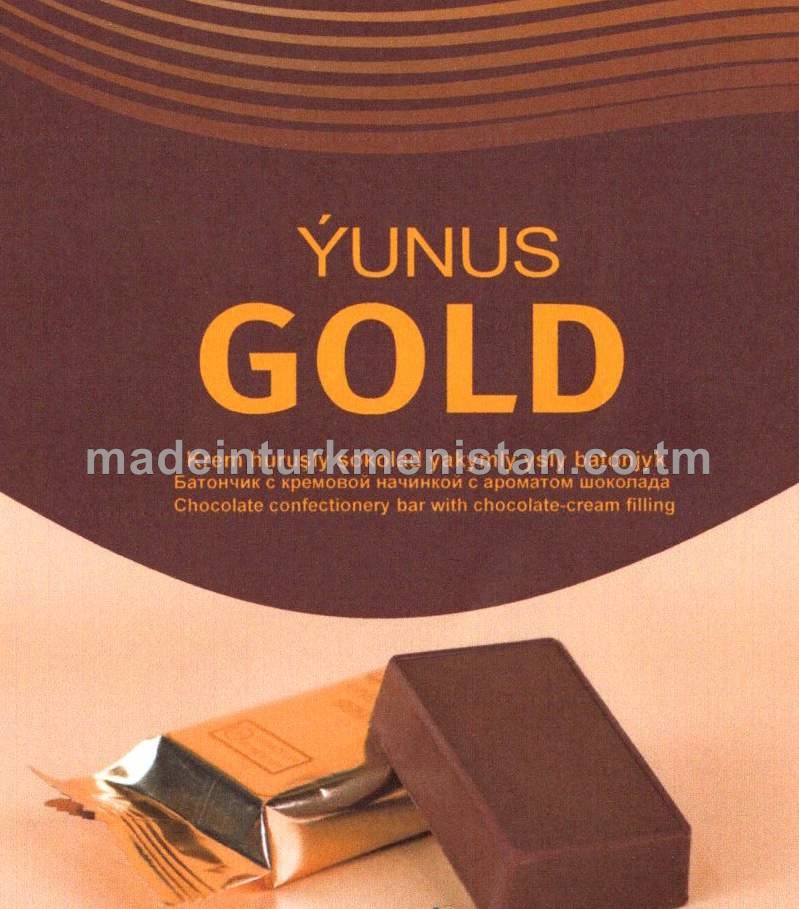"Ýunus Gold" Krem huruşly şokolad ýakymly ysly batonjyk