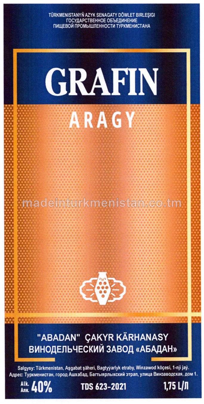 "Grafin" aragy. Alk: 40%