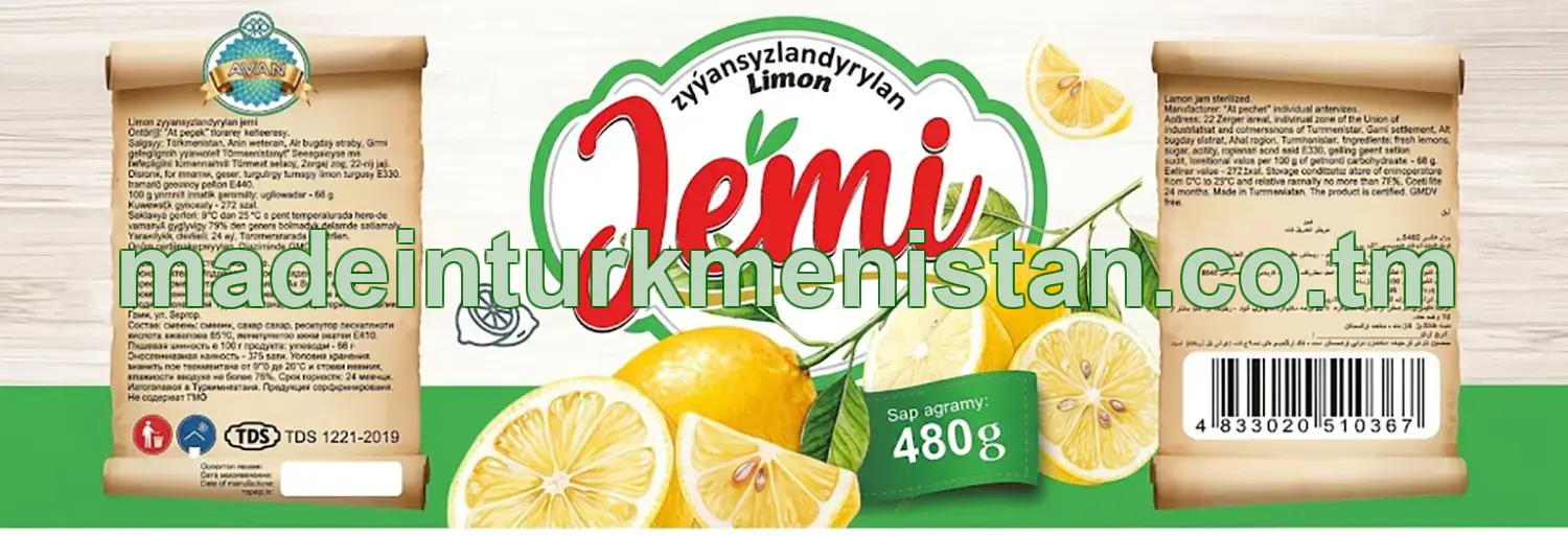 Limon zyýansyzlandyrylan jemi