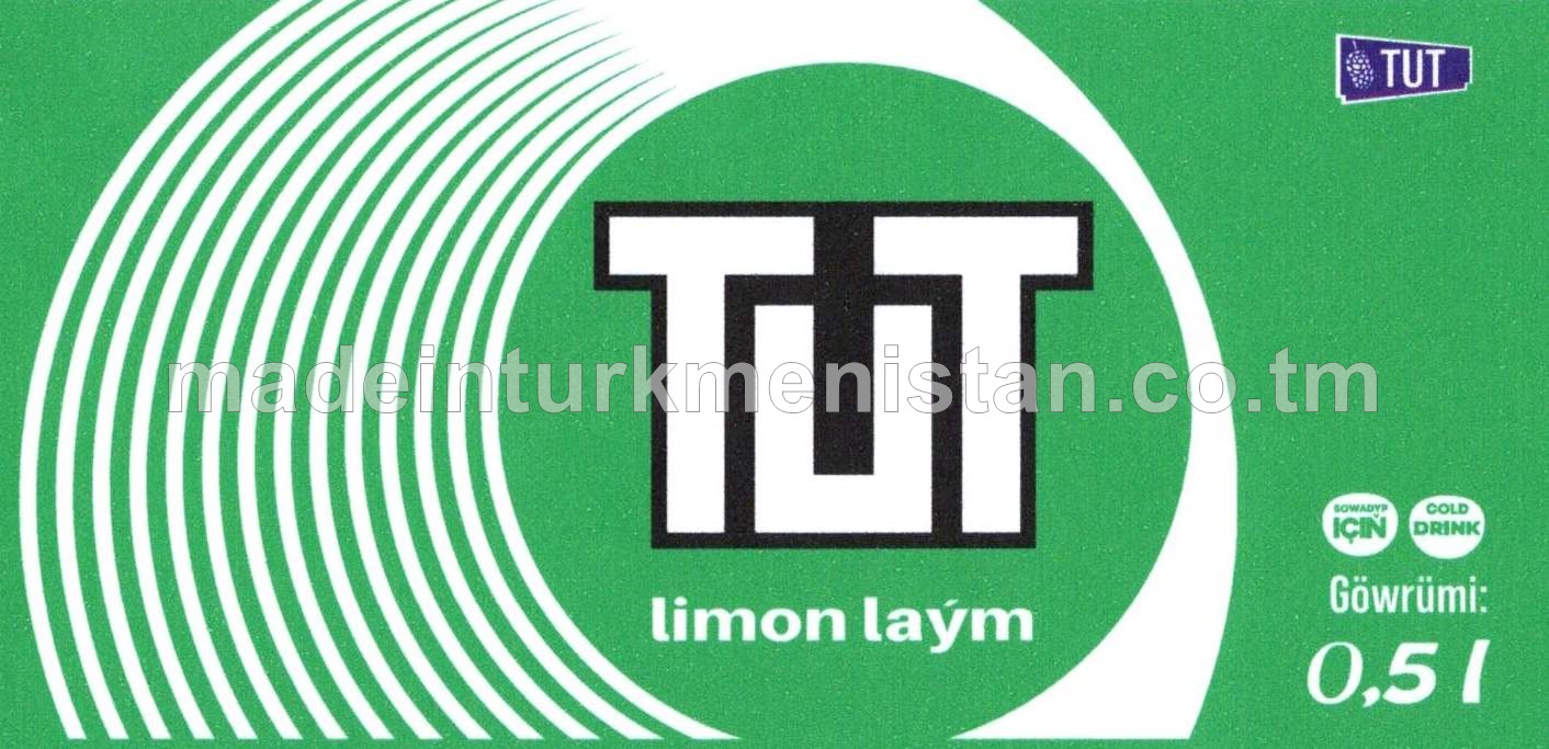 "TUT" Limon-laým alkogolsyz gazlandyrylan içgi