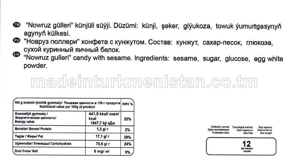 “Nowruz gülleri” künjüli süýji