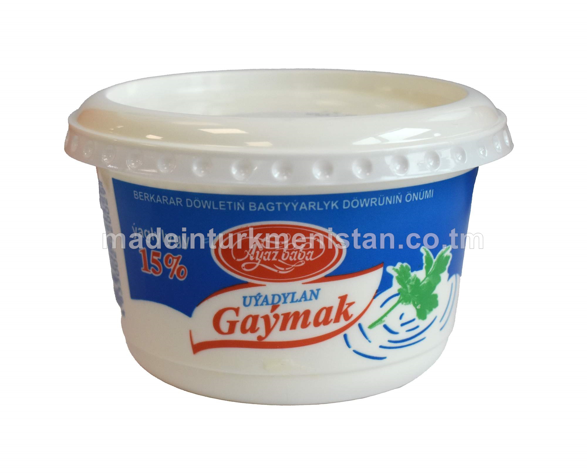 Uýadylan gaýmak. Ýaglygy 15%