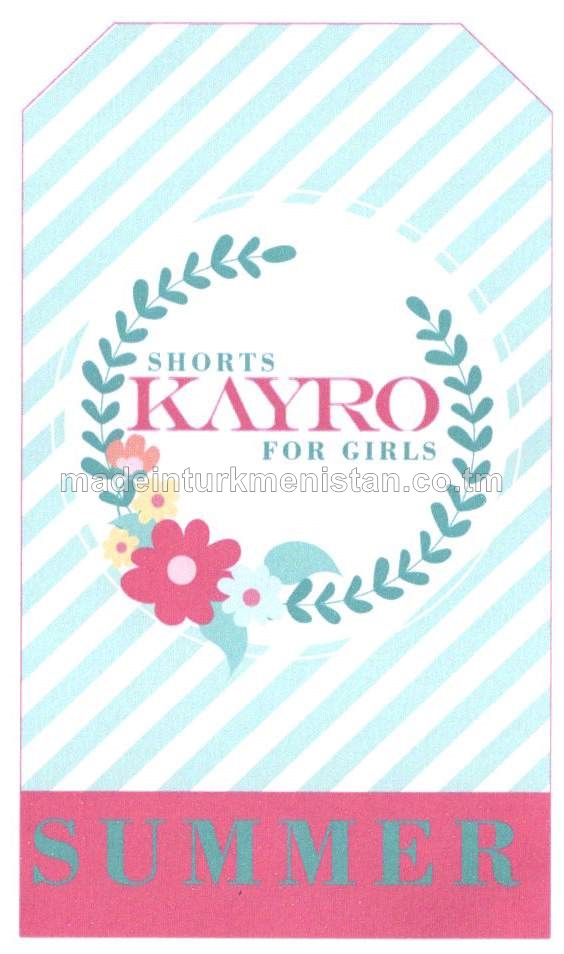 Mekdebe çenli ýaşly gyzlaryň trikotaž matadan şortysy. Modeli: Ş1000, artikul: 1, ölçegi 30-32