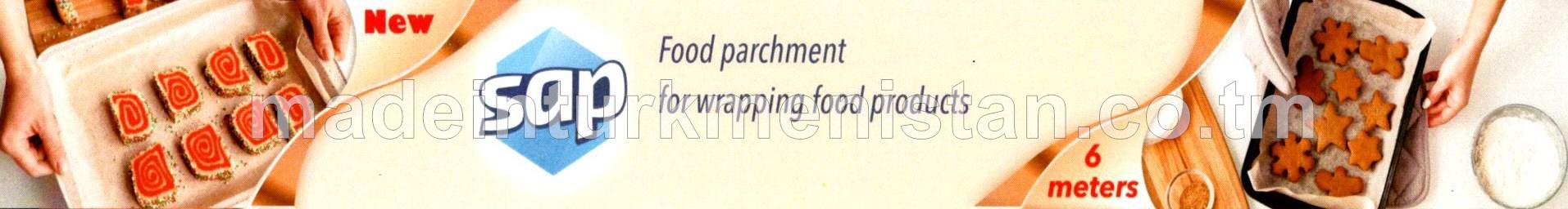 Iýmit önümleriniň gaplanylmagy üçin iýmitlik pergamenti 37sm, Iýmitlik A pergamneti 60 