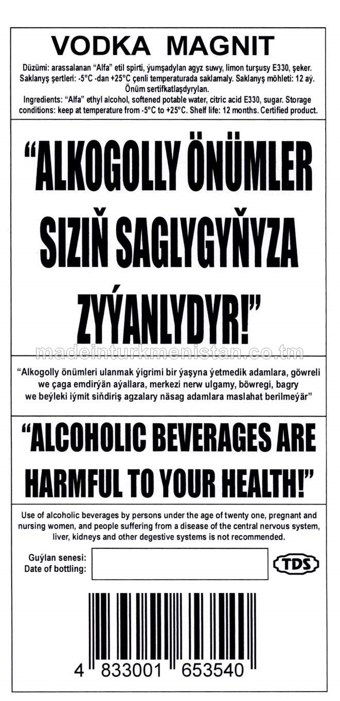 "Magnit" aragy. Alk:40%