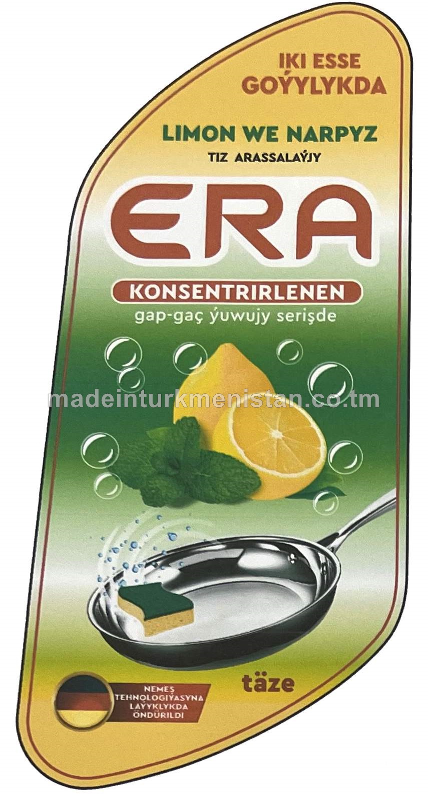 ERA gap-gaç ýuwujy serişde, limon we narpyz