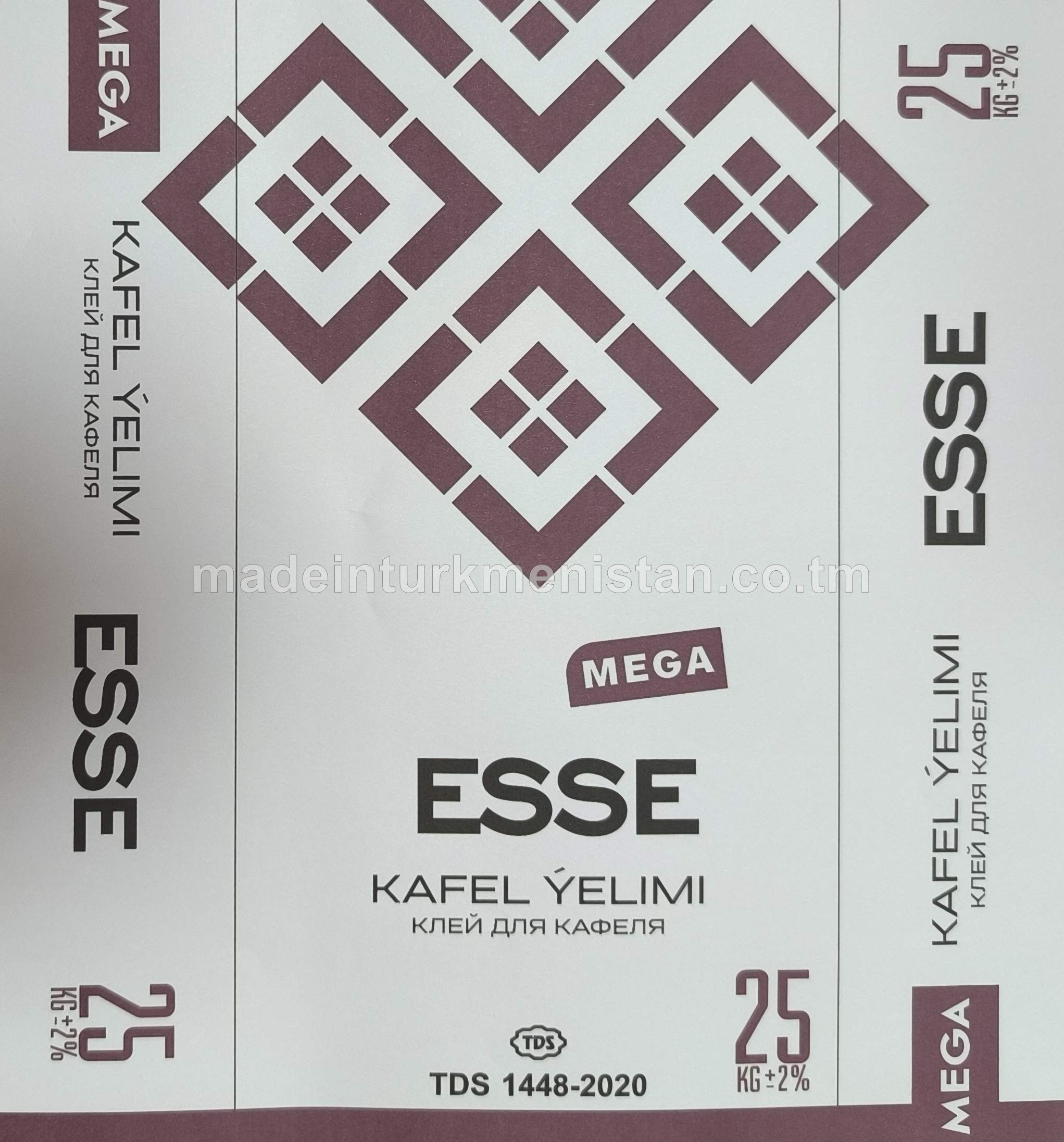 "MEGA" Ýokary hilli kafel we keramika ýelimleşdiriji gurluşyk garyndysy