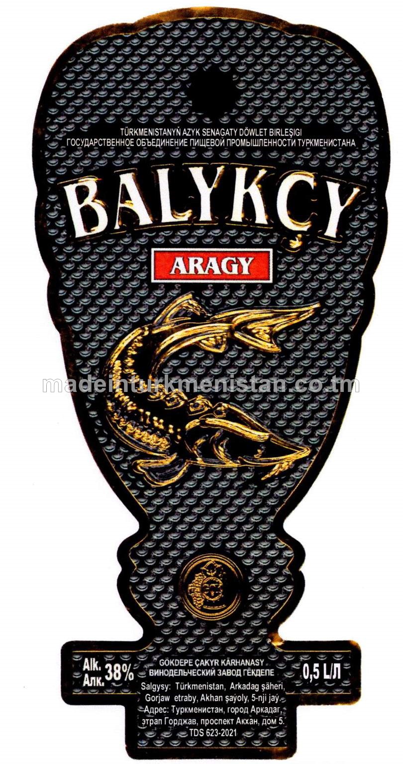 "Balykçy" aragy. Alk:38%