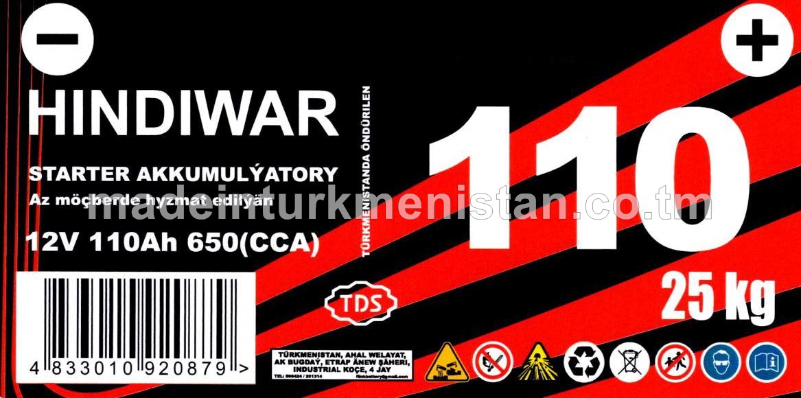 Akkumulýator 12V 110Ah 650(CCA)