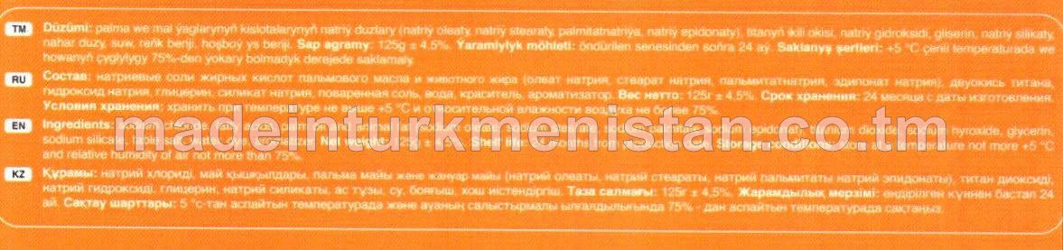 "WAWE ORANGE" gaty arak sabyny 