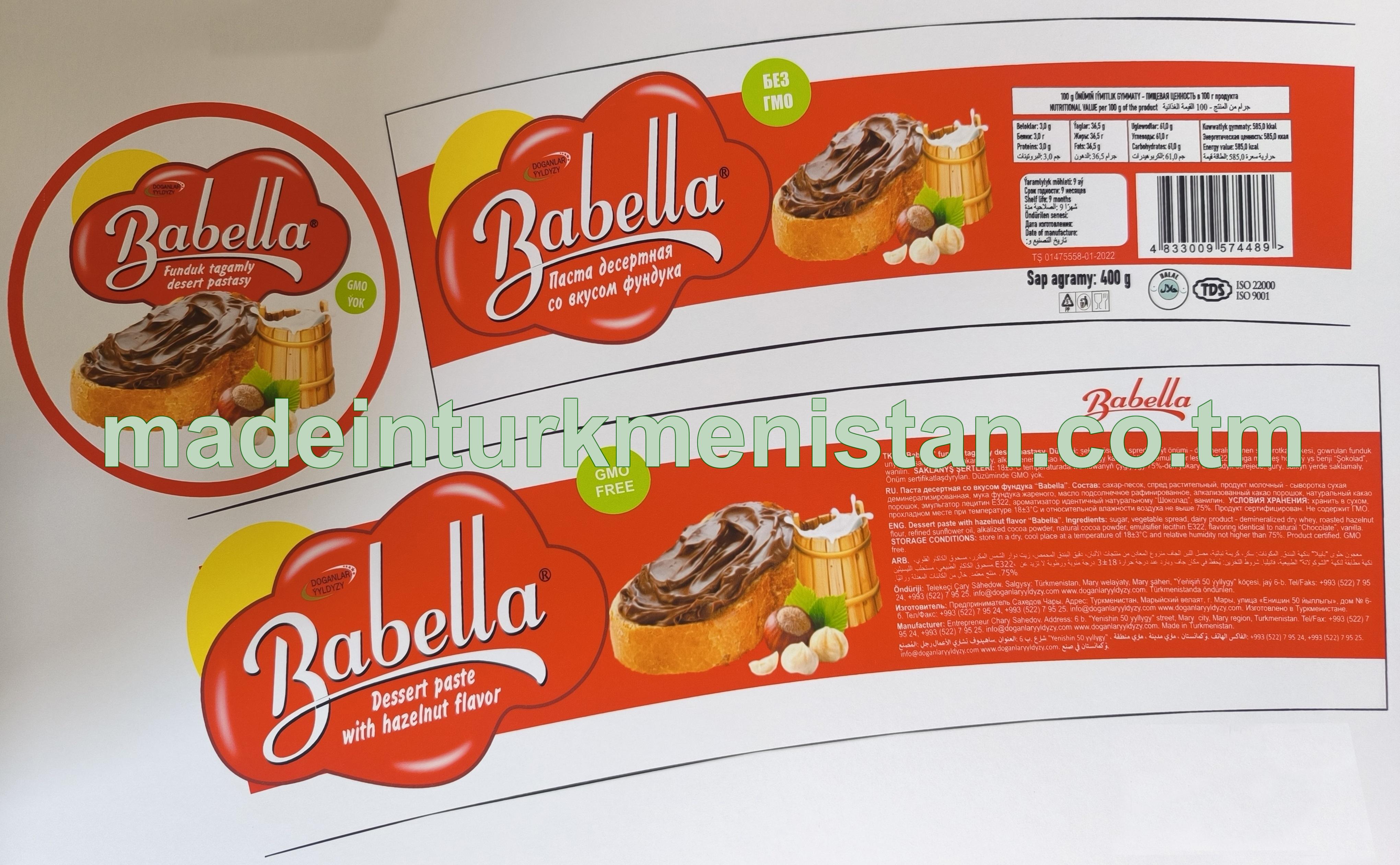 "Babella" funduk tagamly desert pastasy