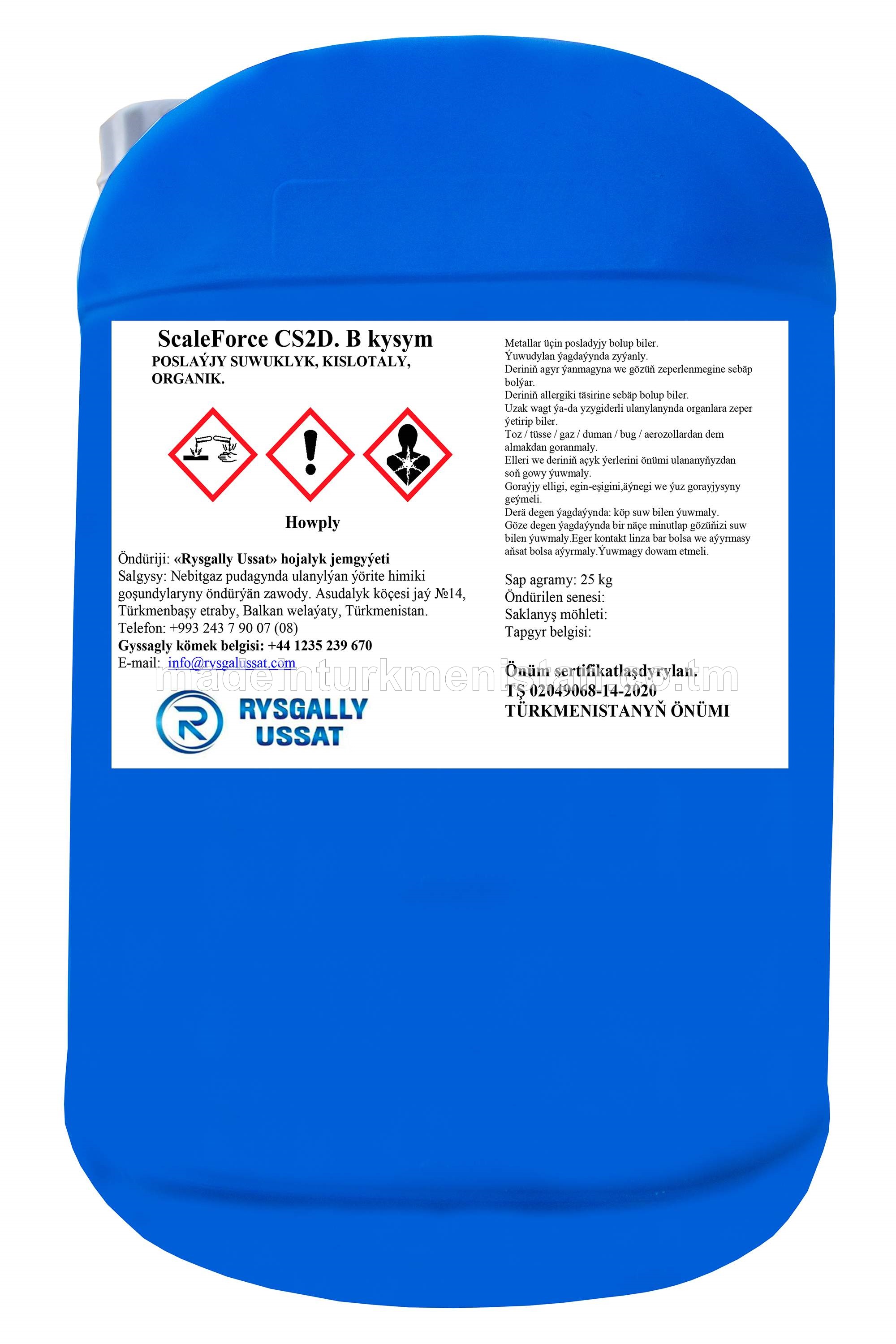 ScaleForce CS2D. Synp B POSLAÝJY SUWUKLYK,KISLOTALY,ORGANIK, N.O.S.