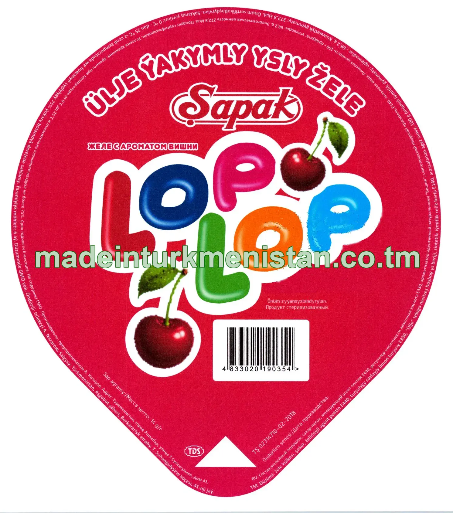 "Lop Lop" ülje ýakymly ysly žele