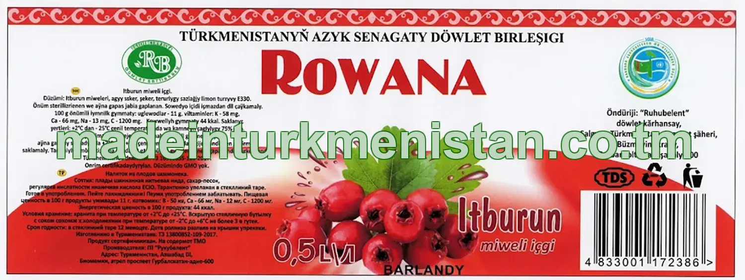 "Rowana" Itburun miweli içgi
