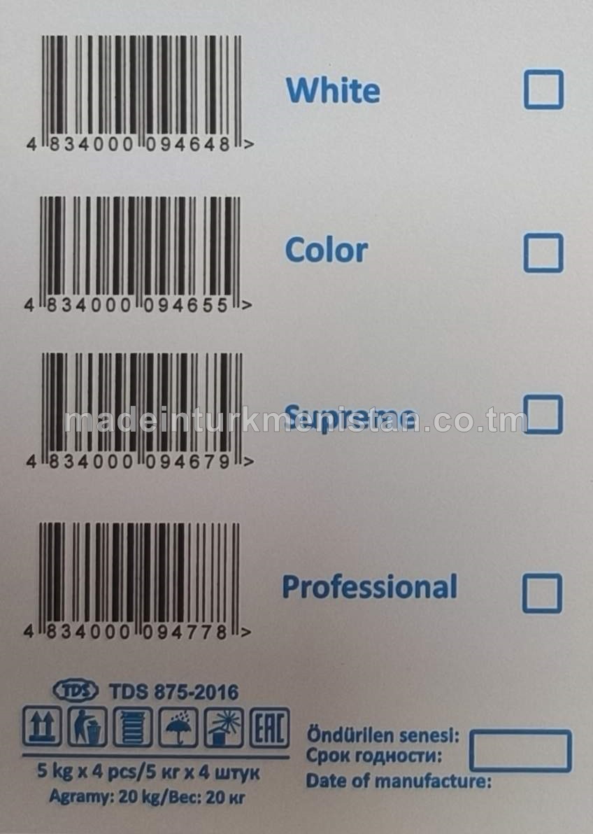"A+" awtomatiki we el usulda kir ýuwujy suwuk serişde Professional (5kg)