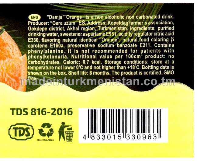 Pyrtykal alkogolsyz gazsyz içgi