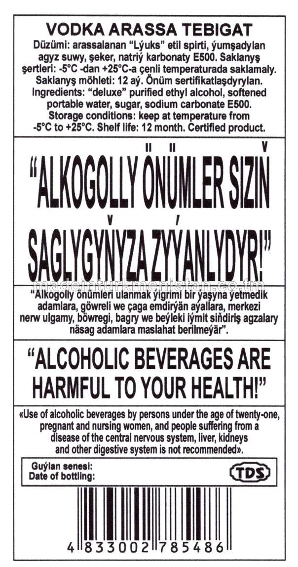 "ARASSA TEBIGAT" aragy. Alk: 40%