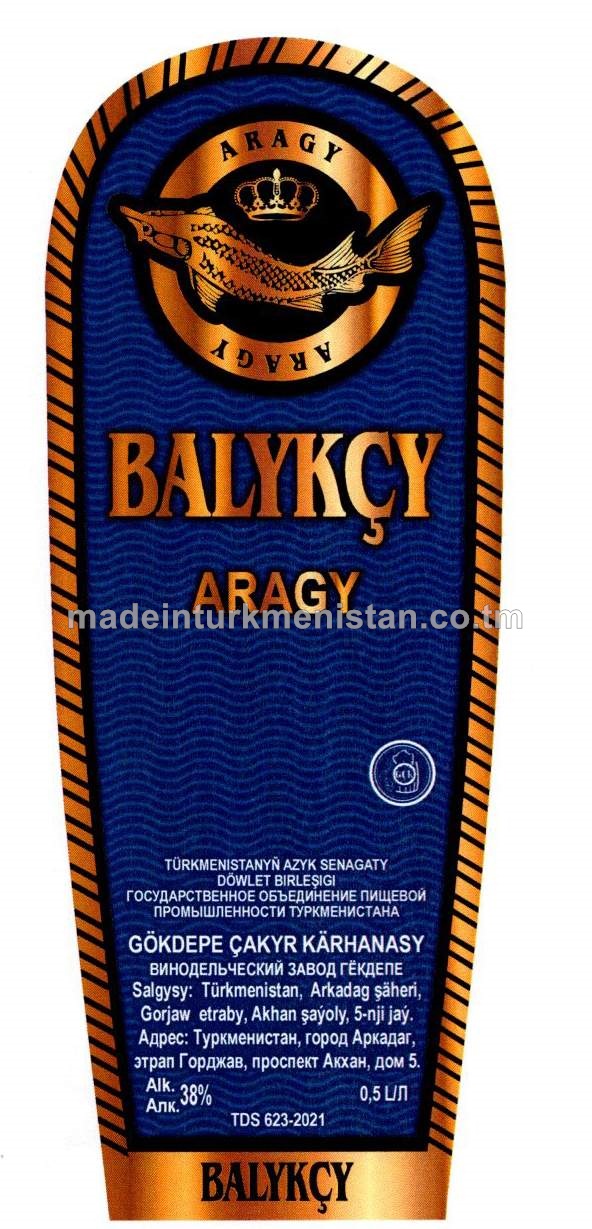 "Balykçy" aragy. Alk:38%