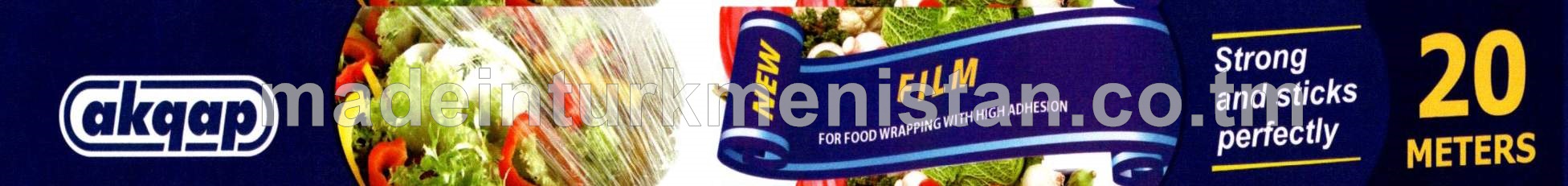 Azyk önümleriniň gaplanylmagy üçin plýonka, 30sm*9mikron (Hytaý Halk Respublikasynyň önümi)